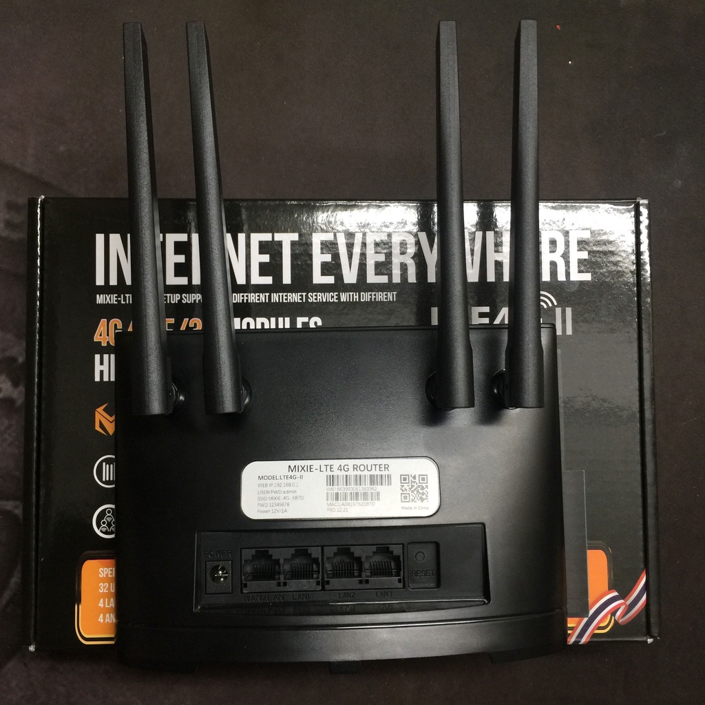 Bộ Phát Wi-Fi 3G4G MIXIE LTE4G II