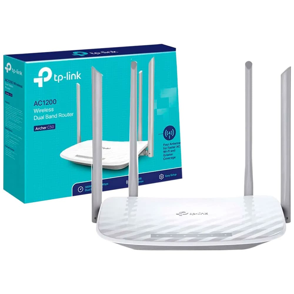 TP-Link AC 1200Mbps Bộ phát wifi không dây (Thiết bị mạng) - Archer C50 - Hàng Chính Hãng