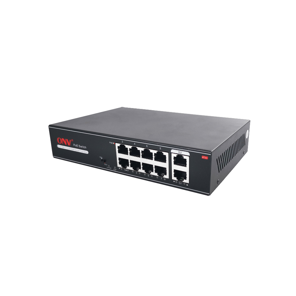 Switch POE ONV 8 Cổng POE + 2 Cổng Uplink