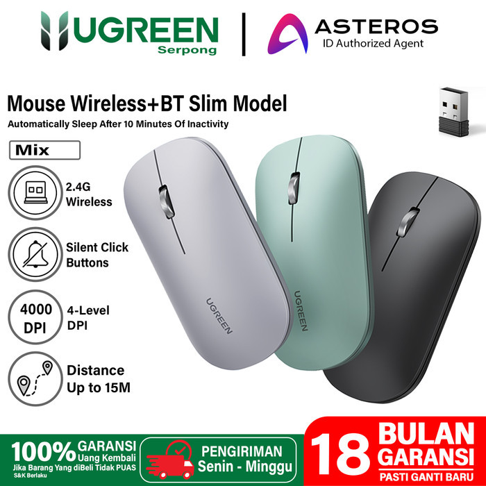 Chuột Không Dây Silent Ugreen MU001