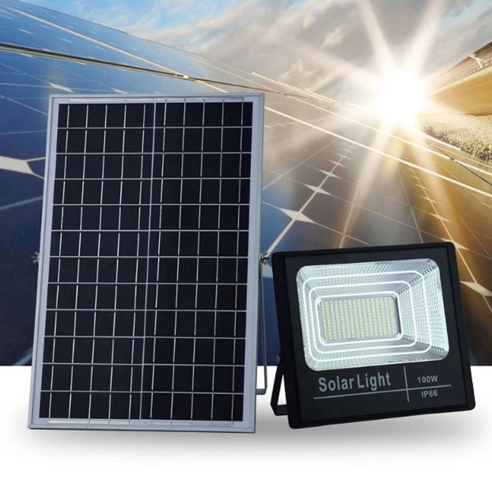 Đèn led pha năng lượng mặt trời 100W chống nước IP67 thương hiệu bồ câu