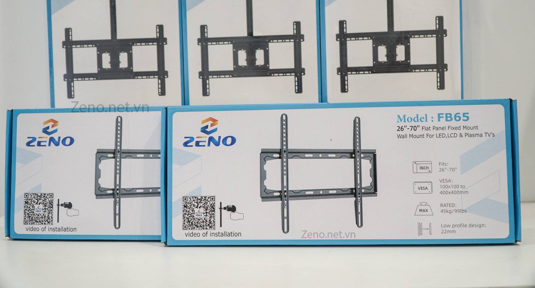 Giá treo TV cố định 26 - 70 inch ZENO FB65