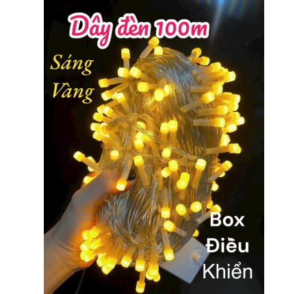 100M Dây Đèn Led Trang Trí Chớp Nháy Đủ Màu Cắm Điện - Dây Đèn Trang Trí Cửa Hàng Lễ Tết