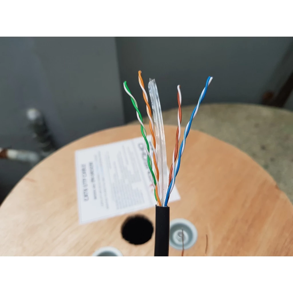10m đến 100m cáp mạng ngoài trời ENSOHO chuẩn UTP Cat6 lõi CCA