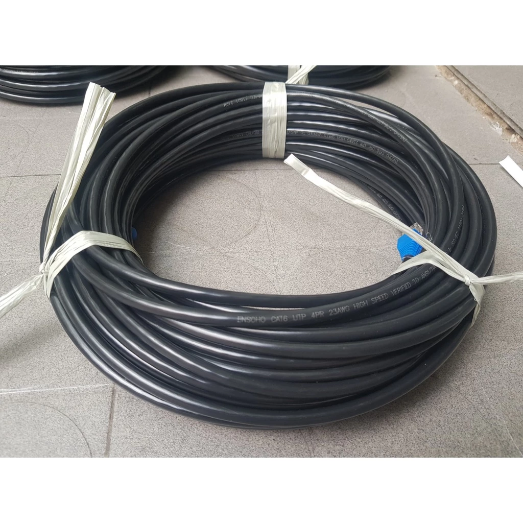 10m đến 100m cáp mạng ngoài trời ENSOHO chuẩn UTP Cat6 lõi CCA