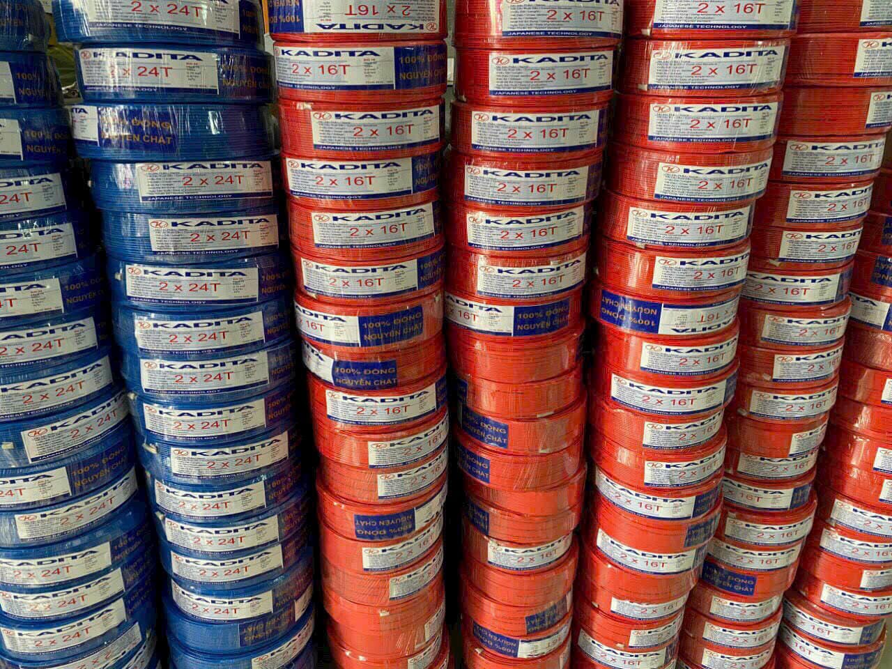 Dây điện đôi Kadita lõi 24 tim đồng nguyên chất