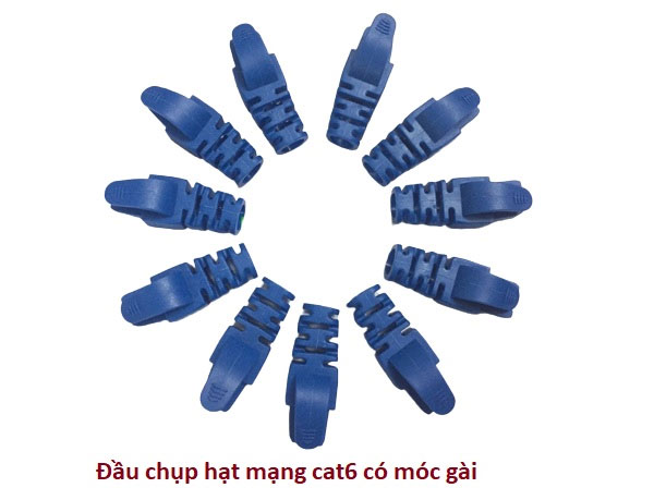 Đầu chụp hạt mạng RJ45 kiểu móc gài, đầu chụp RJ45, đầu bảo vệ hạt mạng