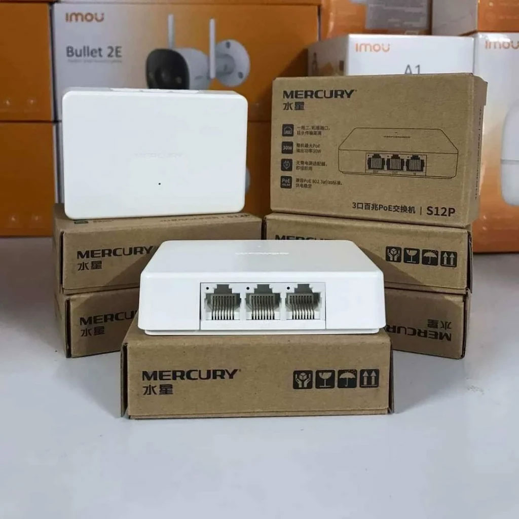 Bộ chia Poe 1 ra 2 Mercury S12P Không cần nguồn CHÍNH HÃNG