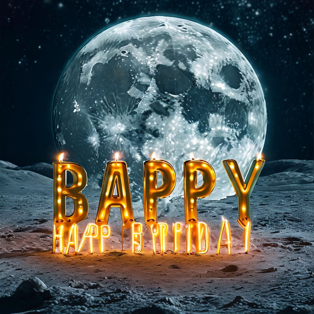 Happy Birthday In Moon Phase