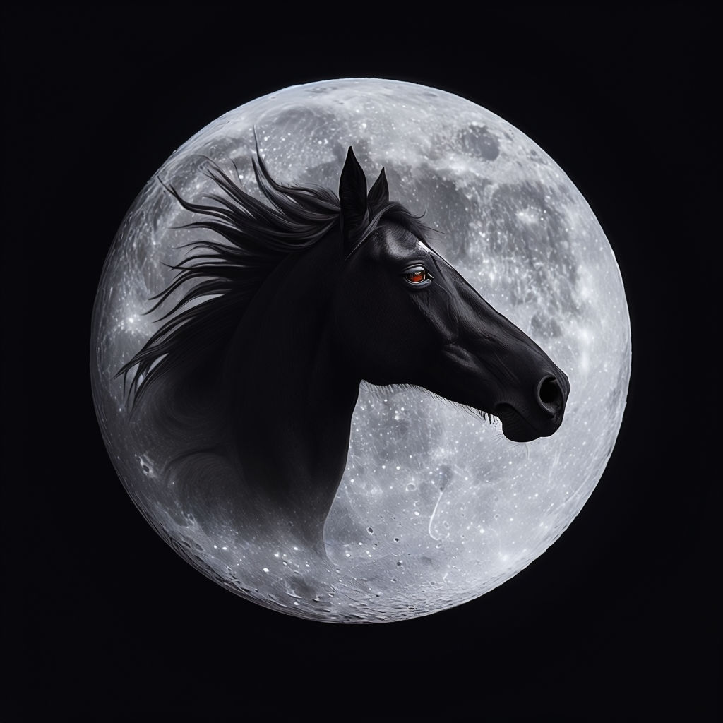 Dark Horse in Moon Phase