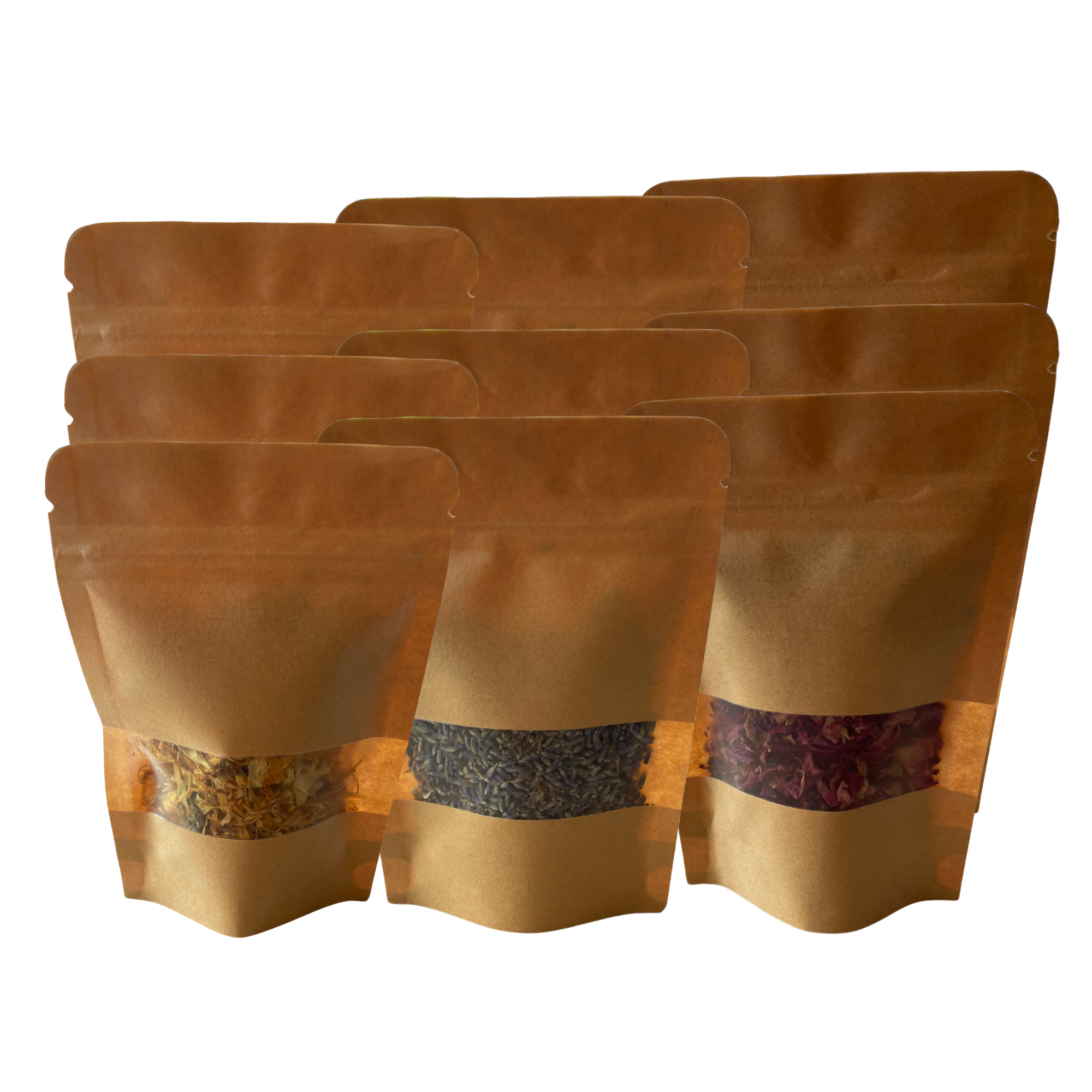 Floral small pouches Rose, Lavender, marigold