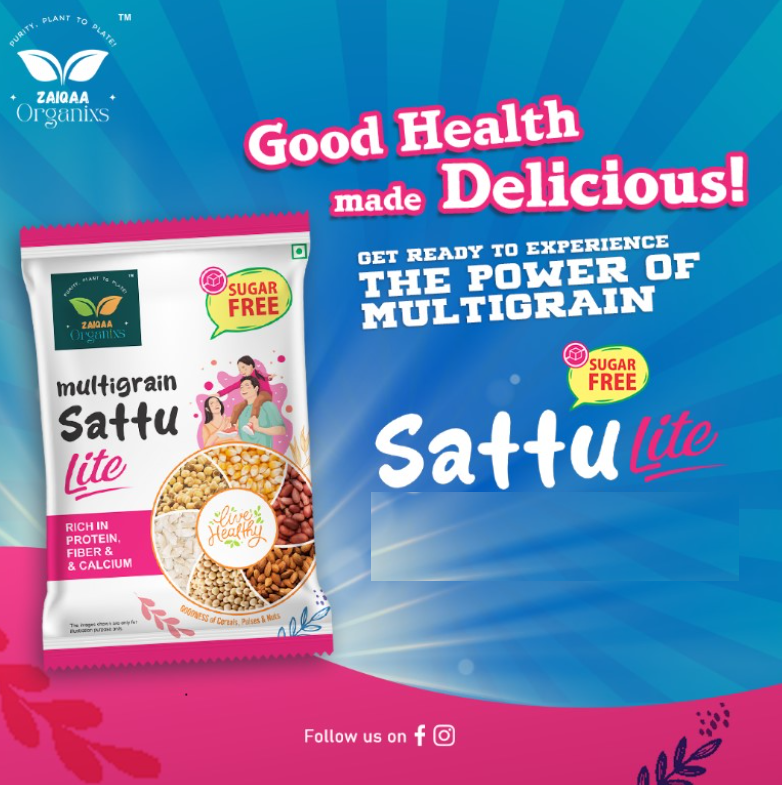 Multigrain Lite(Sugarfree) Sattu 2 X 500gm
