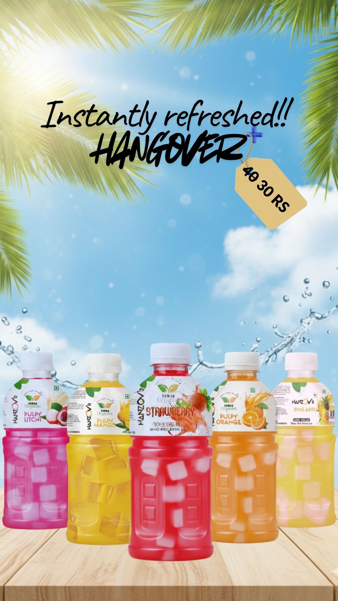Hanzov'r+(Hangover PREMIUM) Mango cs - 10 x  40RS(300ml drink)