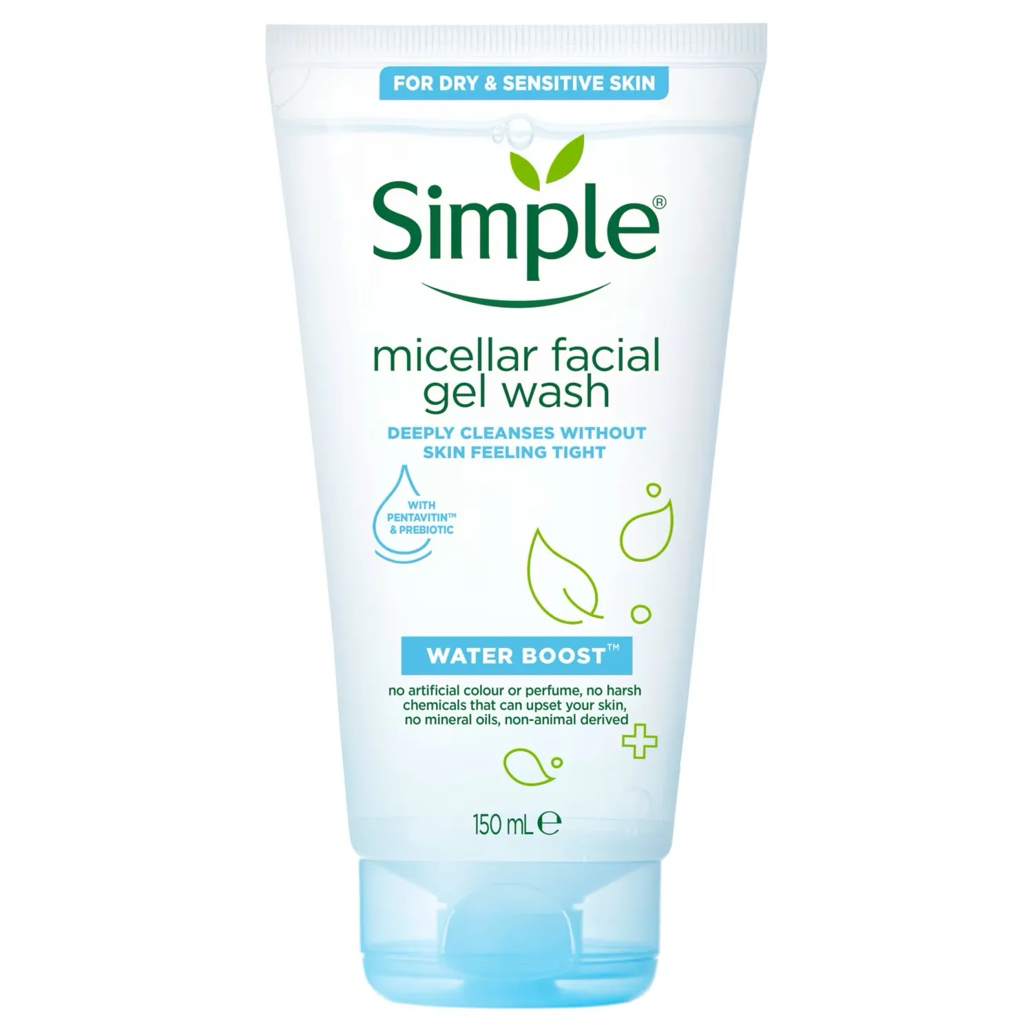 Simple Water Boost Micellar Facial Gel Wash