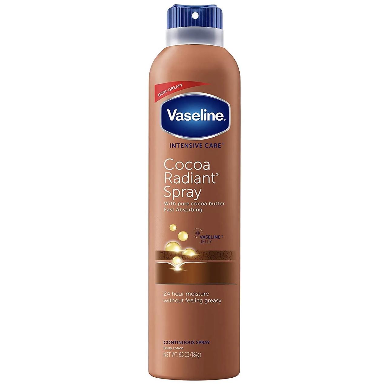 VASELINE Intensive Care Cocoa Radiant Spray Moisturizer (6.5 Oz)