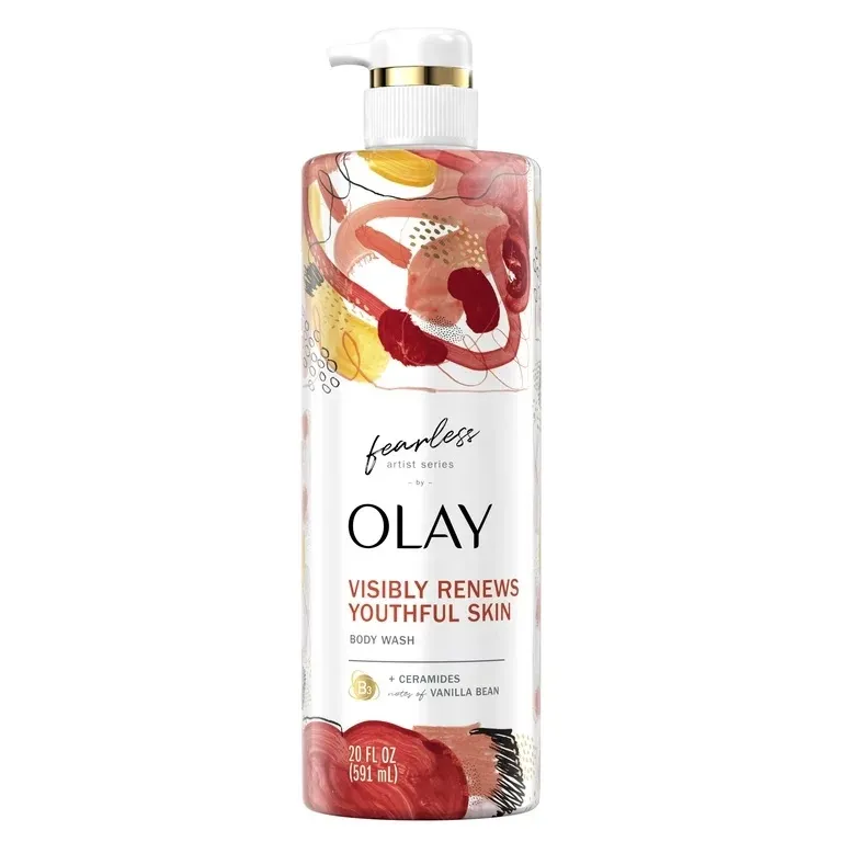 Olay Fearless Artist Series Body Wash With Ceramides With Notes Of Vanilla Bean