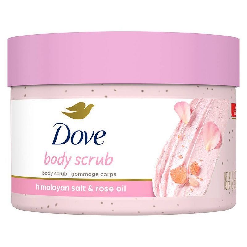 Dove Body Scrub, Himalayan Salt & Rose Oil, 10.5 oz (298 g)