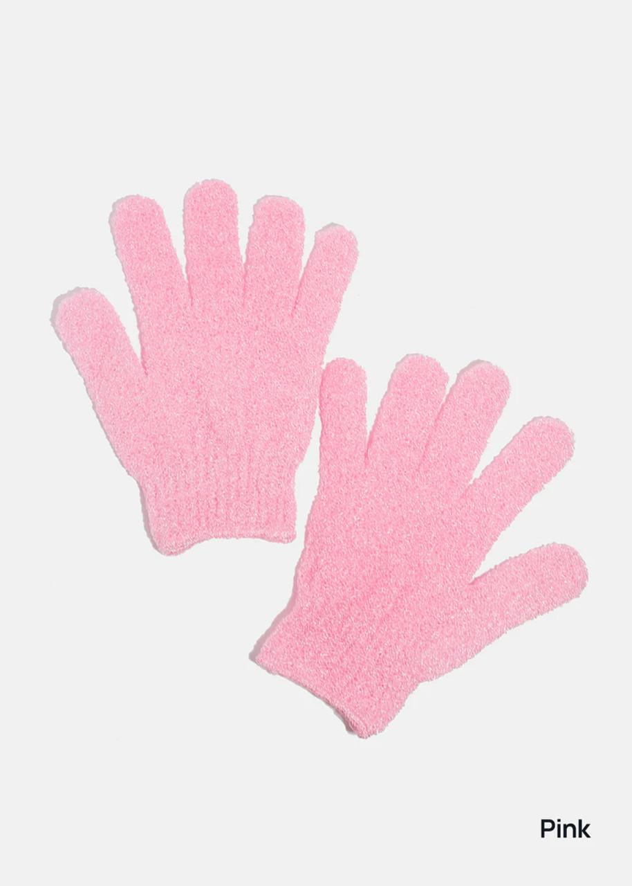 AOA Studio Exfoliating Bath Gloves (PINK)