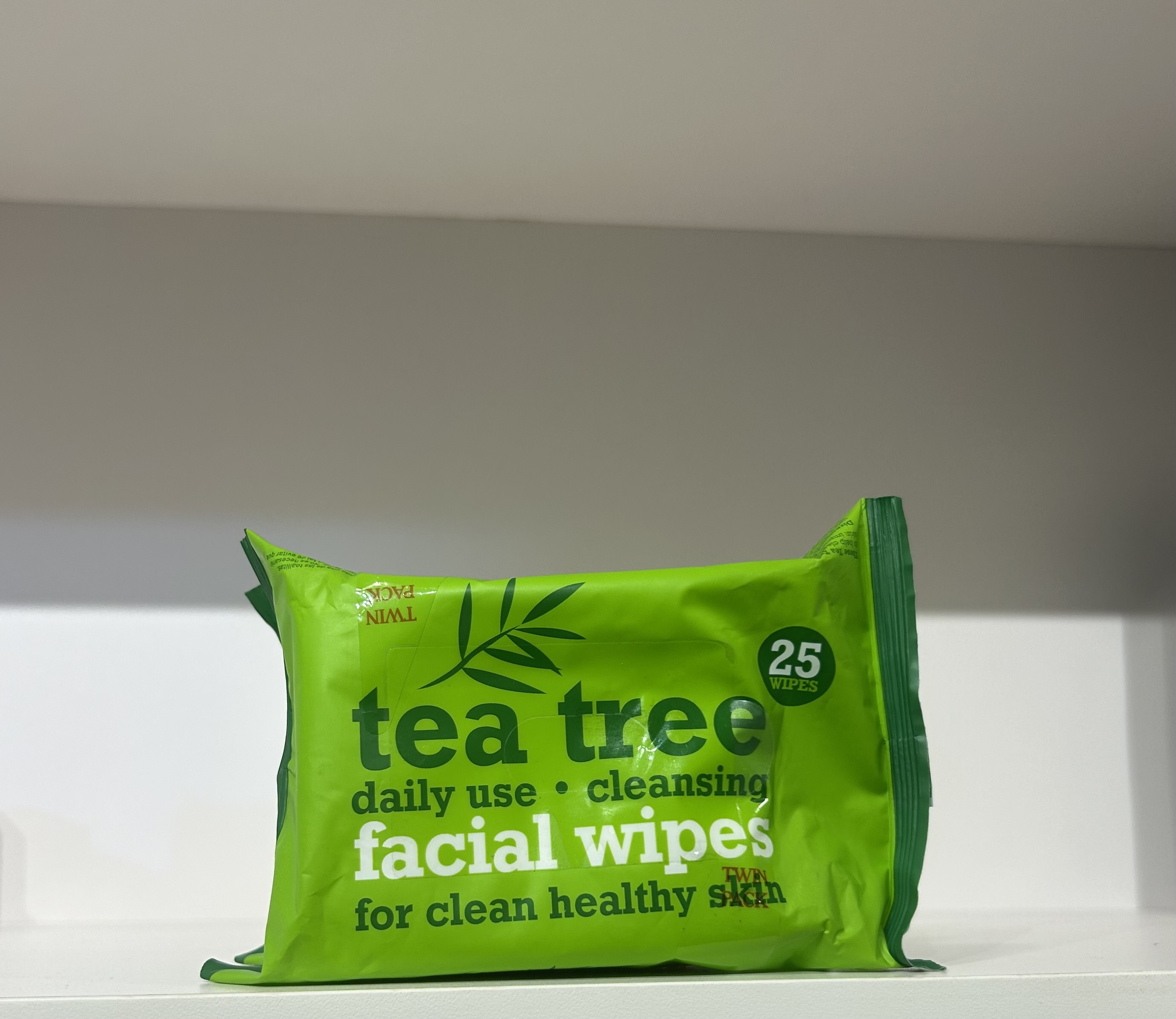 Xbc Tea Tree Facial Wipes Twin Pack