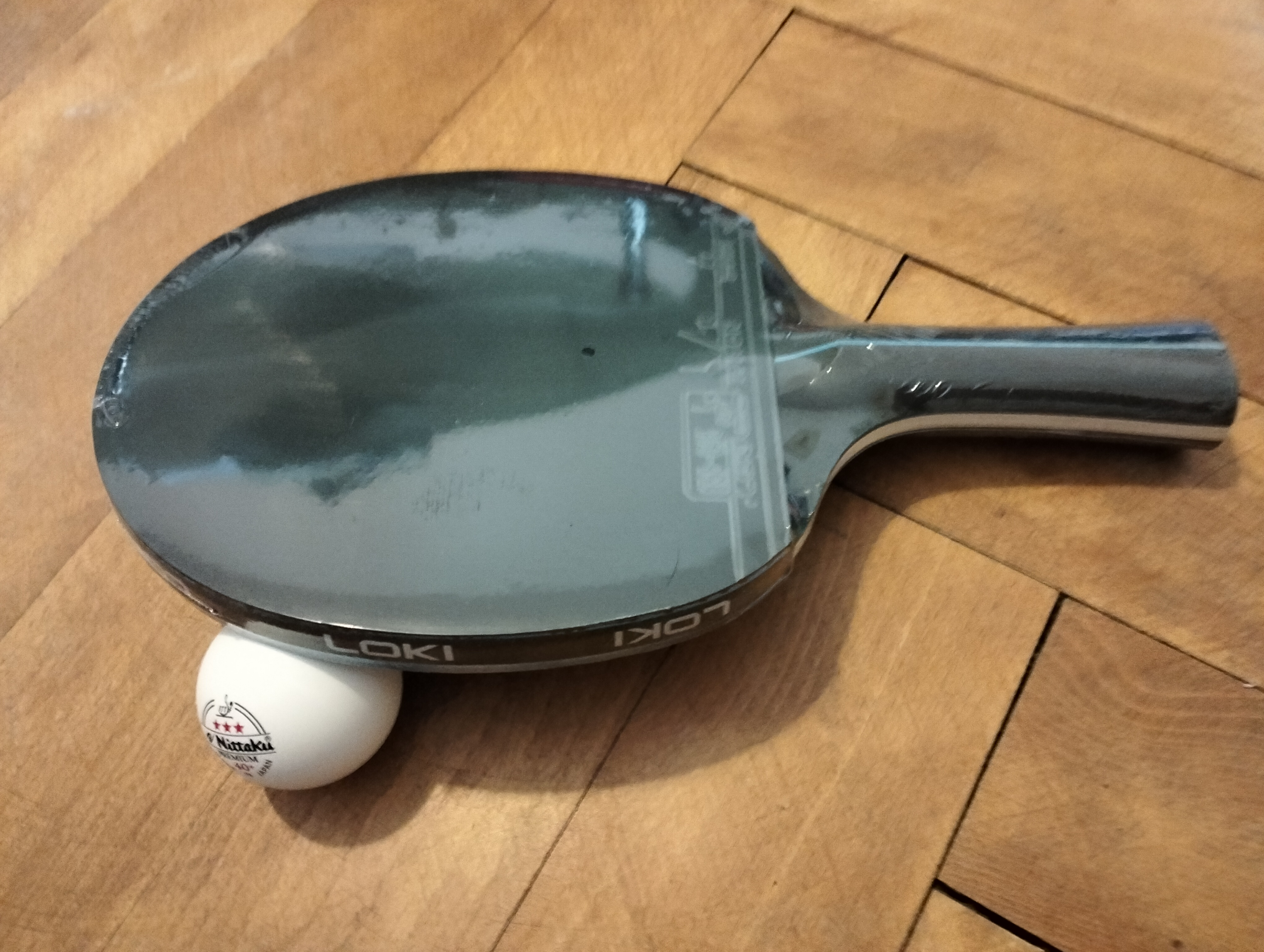 LOKI RXTON 3 & RXTON I Pre-Made Table Tennis Racket – Spin Meets Precision - blue and black rubbers