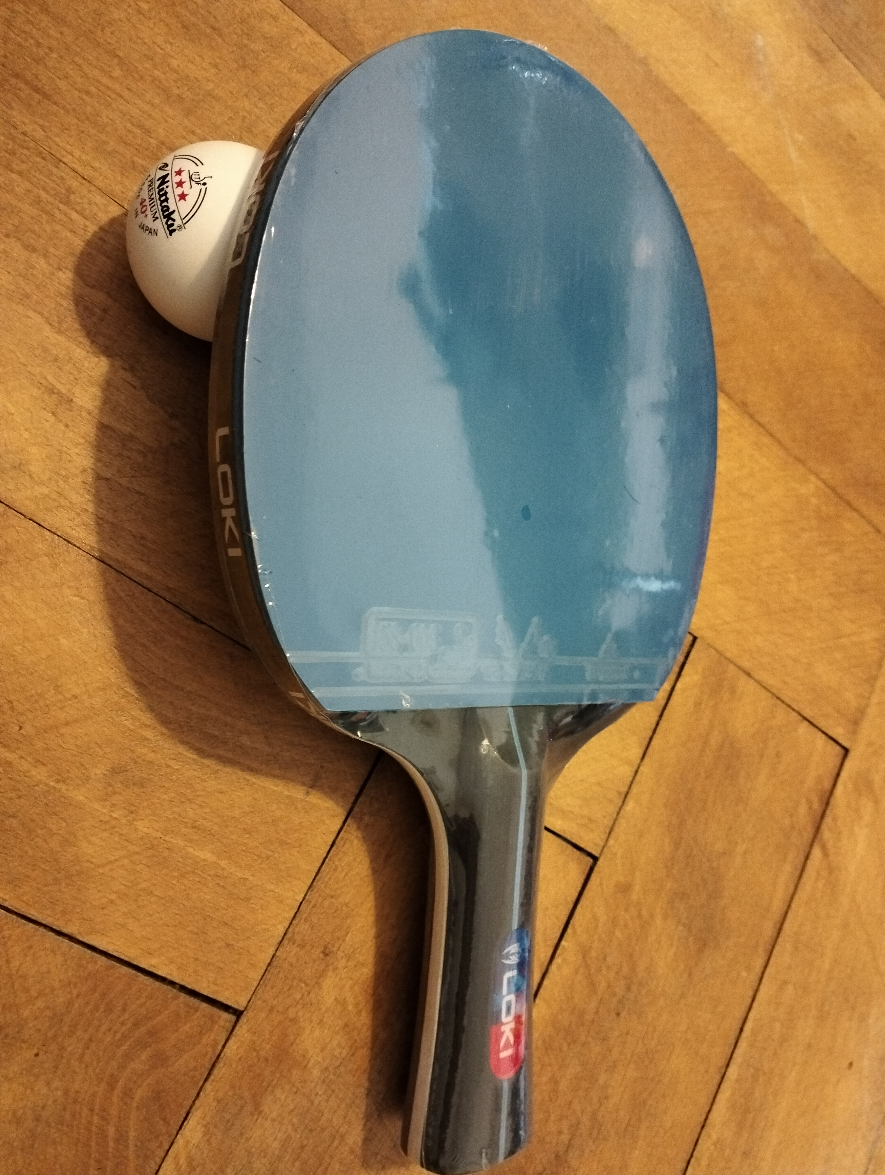 LOKI RXTON 3 & RXTON I Pre-Made Table Tennis Racket – Spin Meets Precision - blue and black rubbers