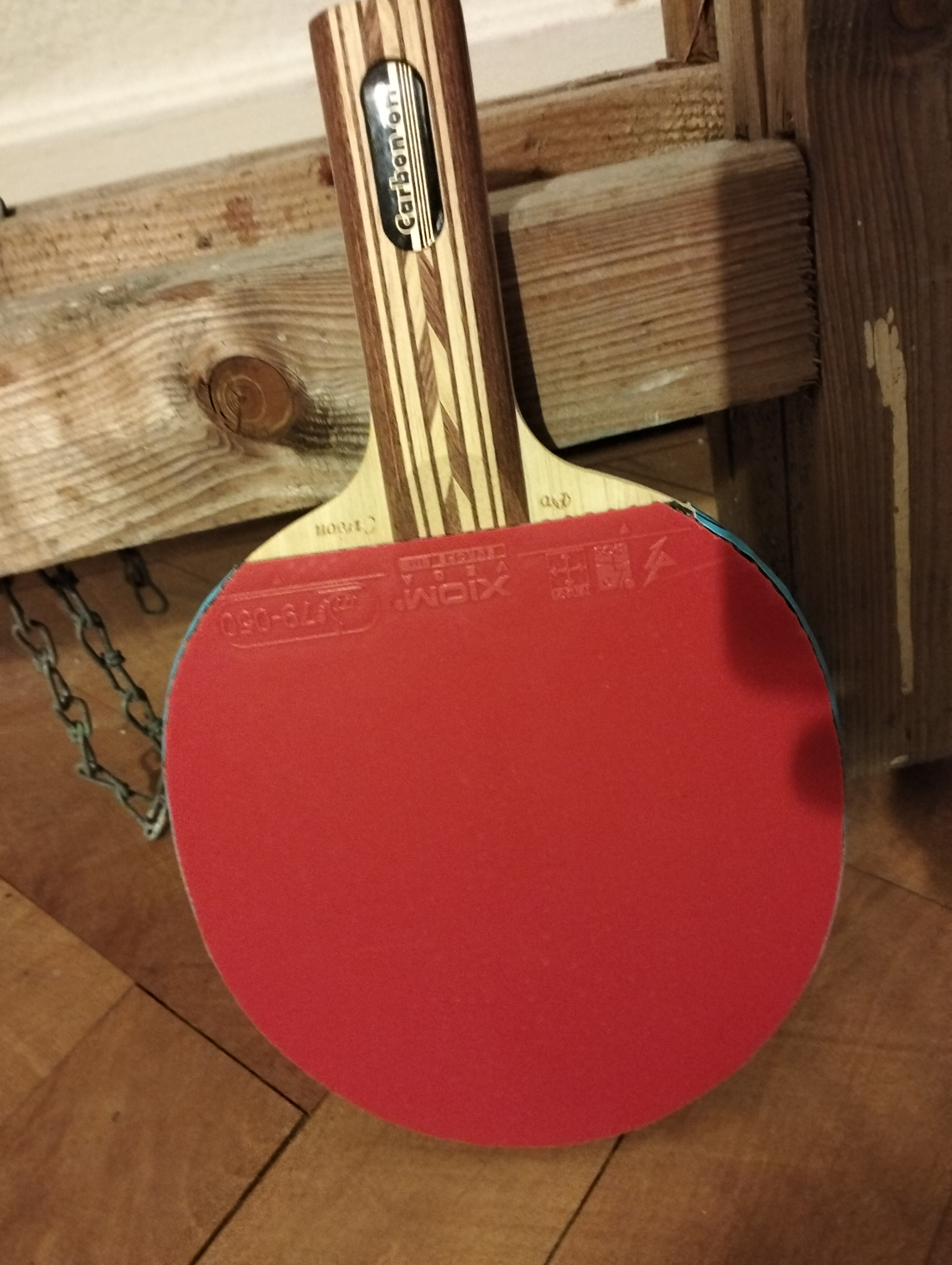 Donier carbon premade racket - Xiom Vega Europe rubbers