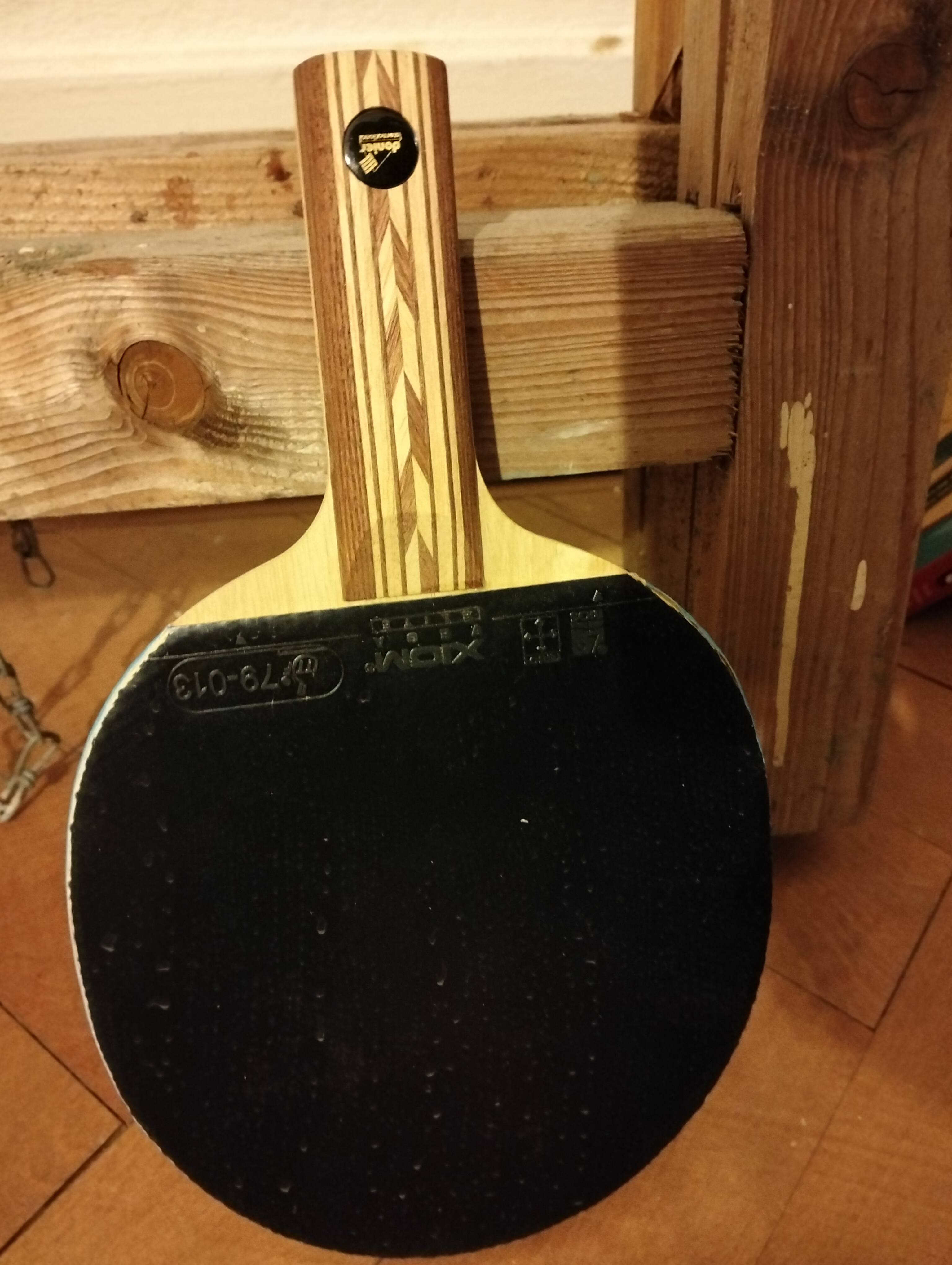 Donier carbon premade racket - Xiom Vega Europe rubbers