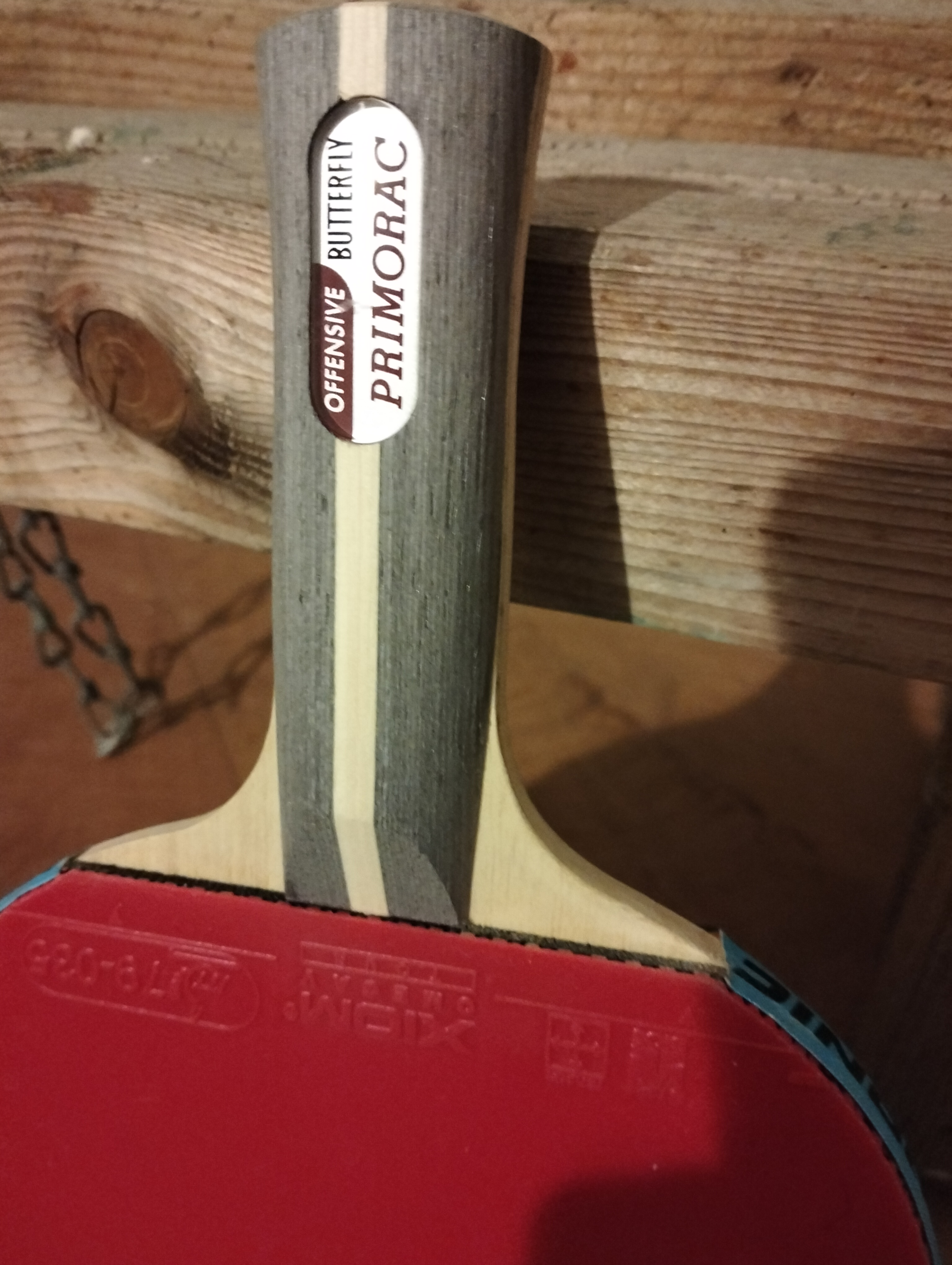 Butterfly Primorac premade with Butterfly Tenergy 25 & Xiom Omega V rubbers