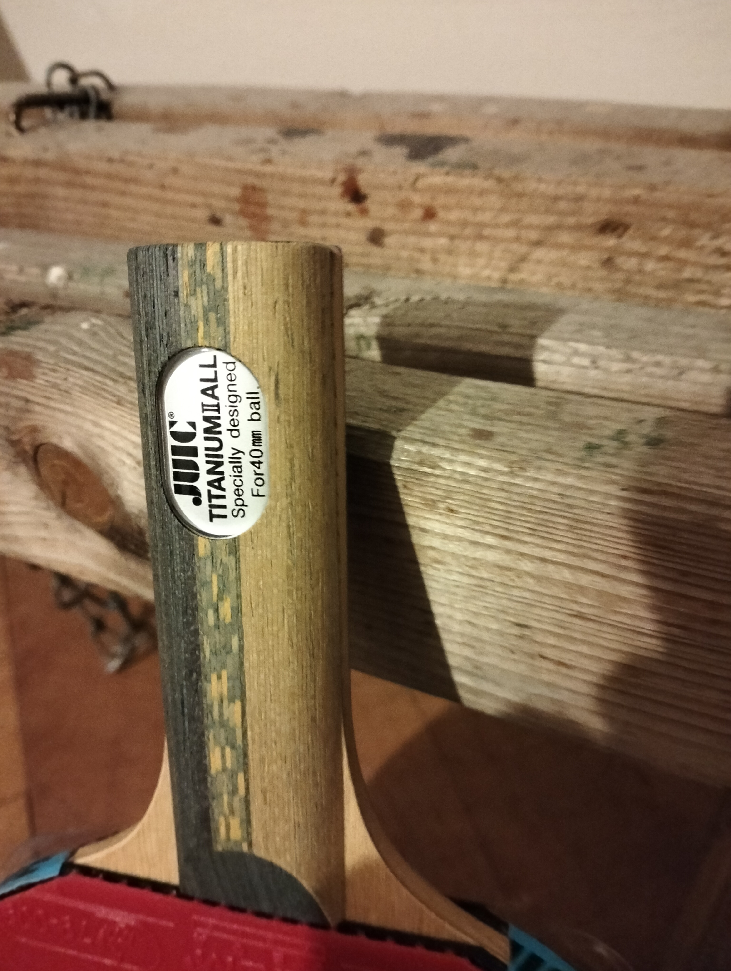 Juic Titanium II Japananese blade with Xiom Vega Asia rubbres