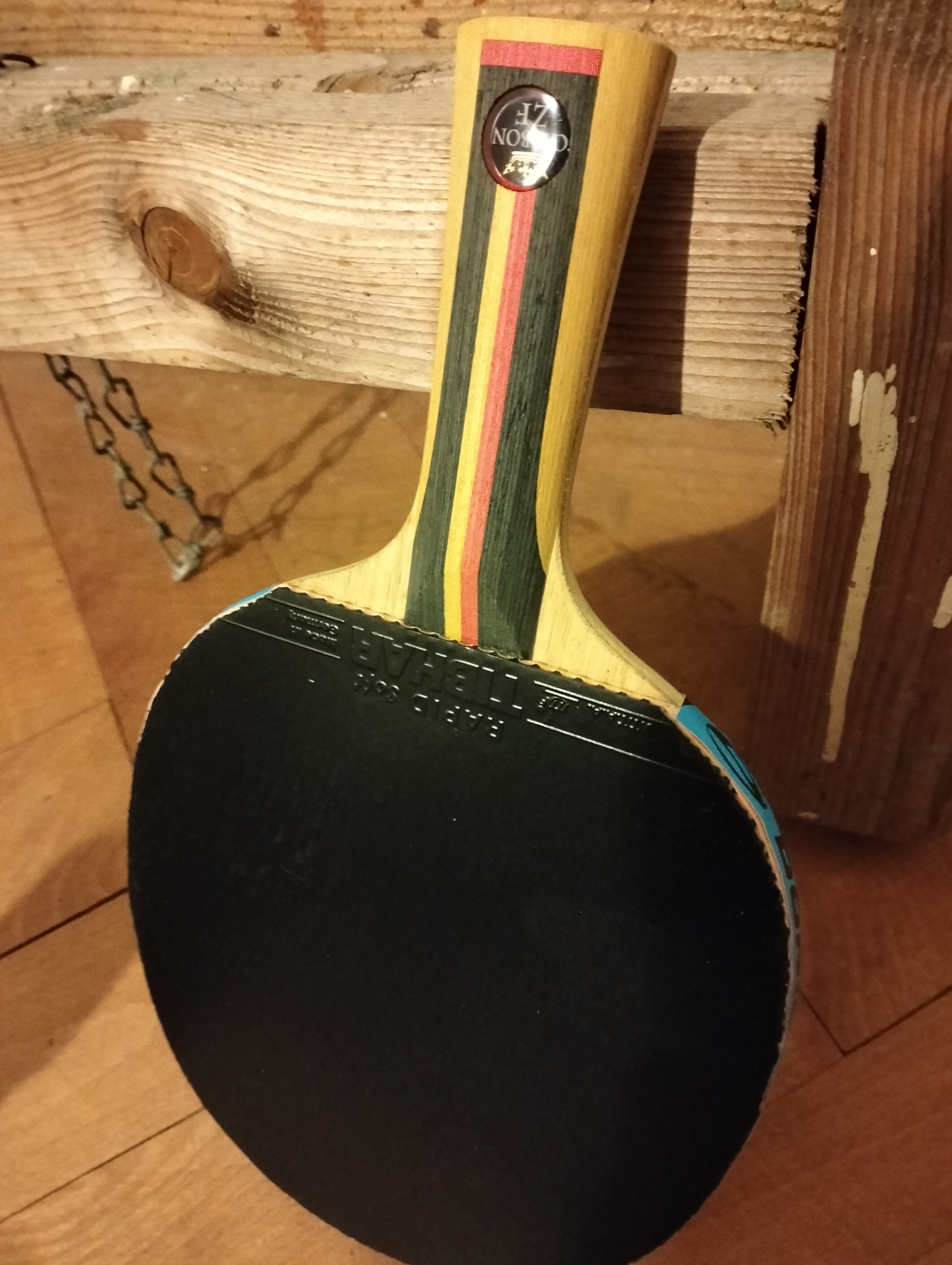 Donic Crest Off premade blade - Rubbers Donic Bluefire JP 03 & Tibhar Rapid soft