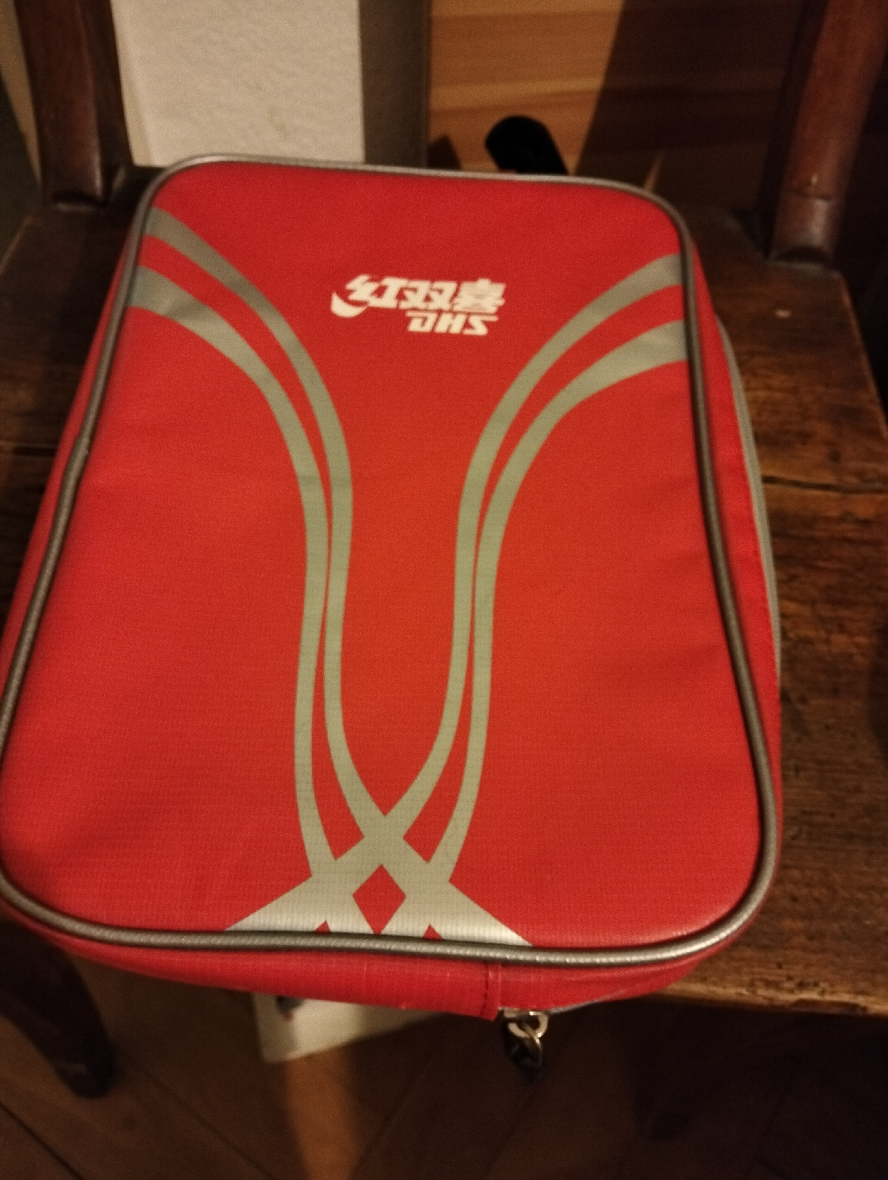 🟥 DHS Racket Cover – Red Double Case for 2 Rackets