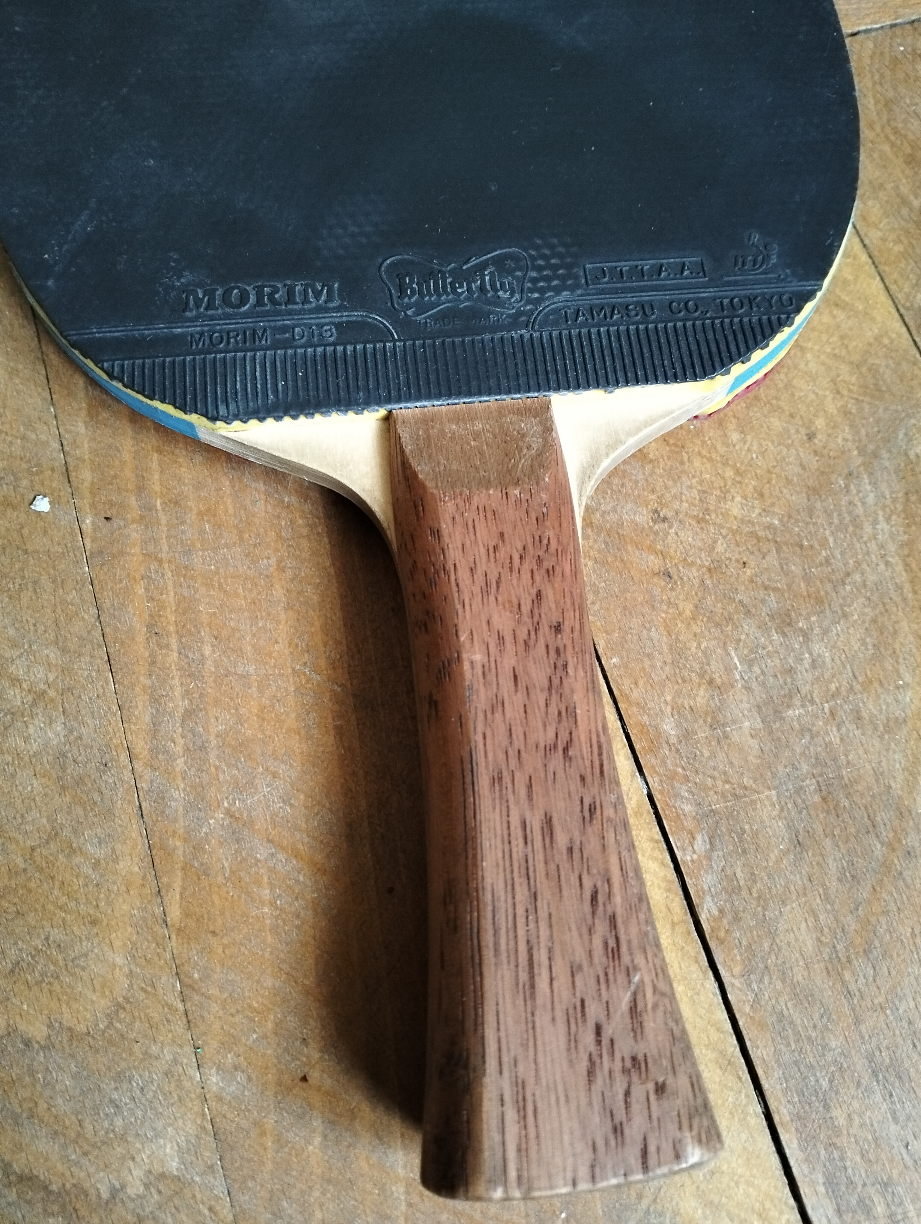 🏓 Des Douglas Butterfly Vintage Racket (c.1985) with Original Morim Rubbers