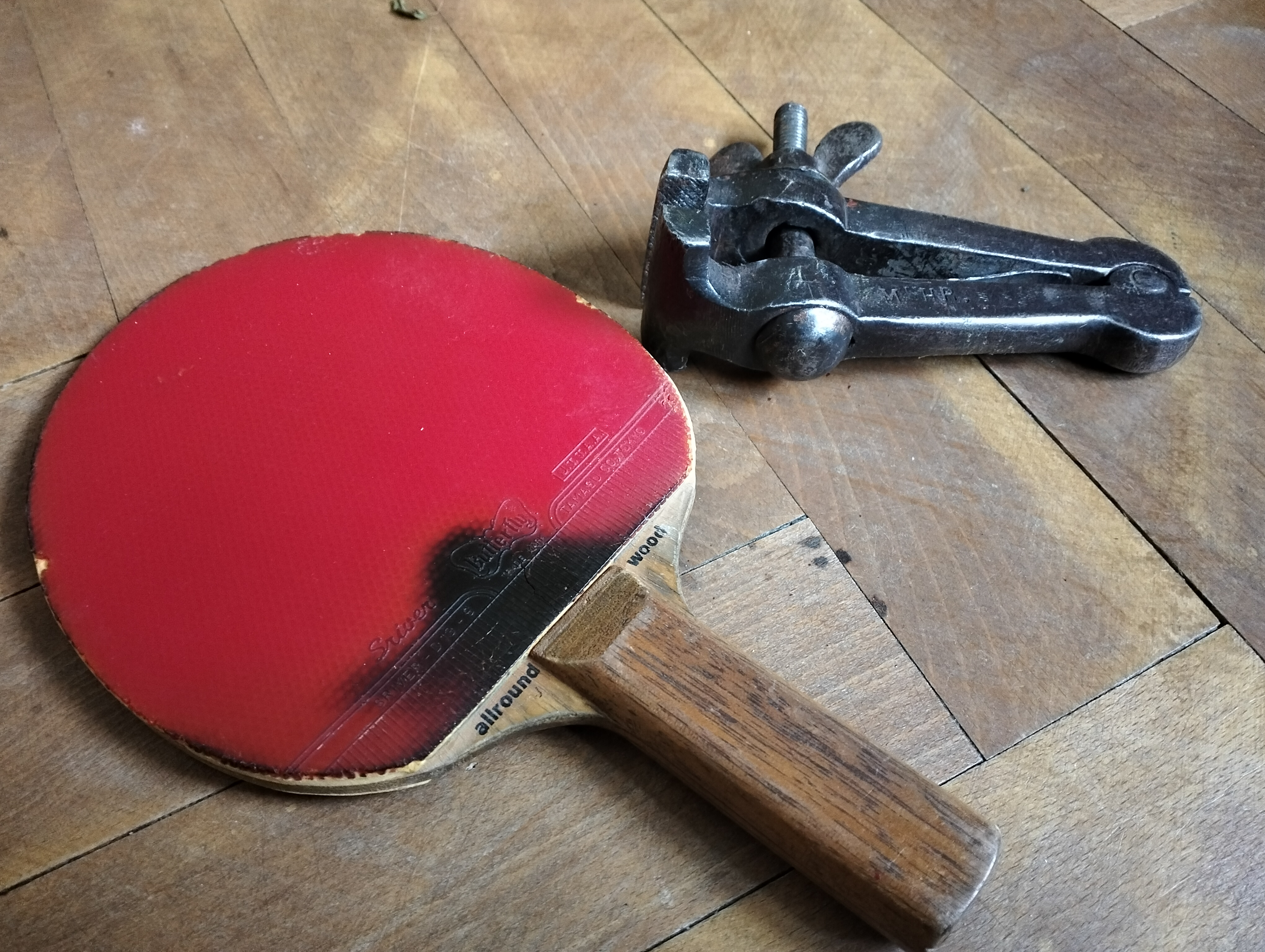 🏓 Vintage Stiga Allround Wood Racket – Földy Edition (c. 1978–1983)