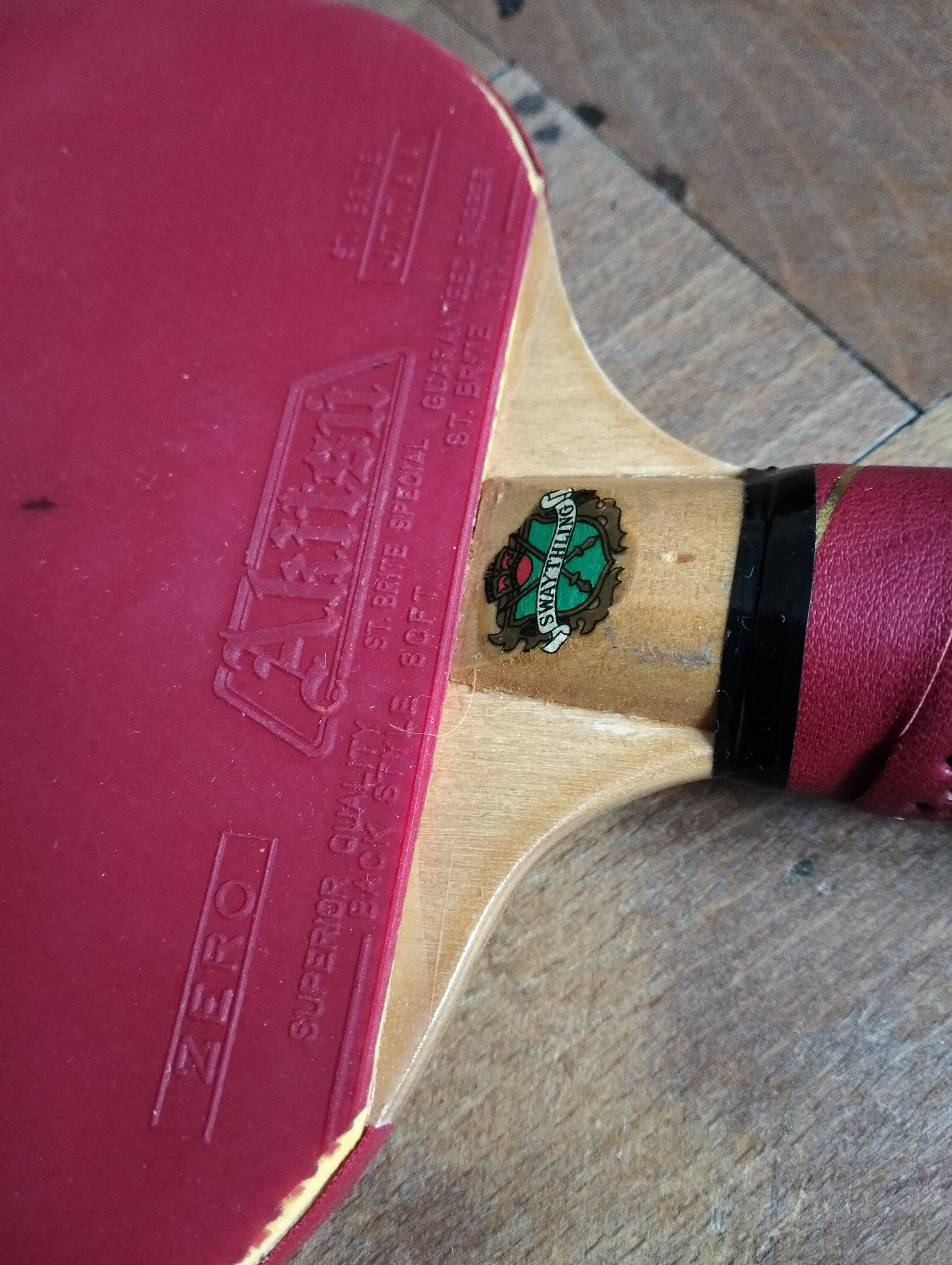 🏓 Swaythling Vintage Racket with Akitsu Zero Rubber (Japan, c. 1965–1975)