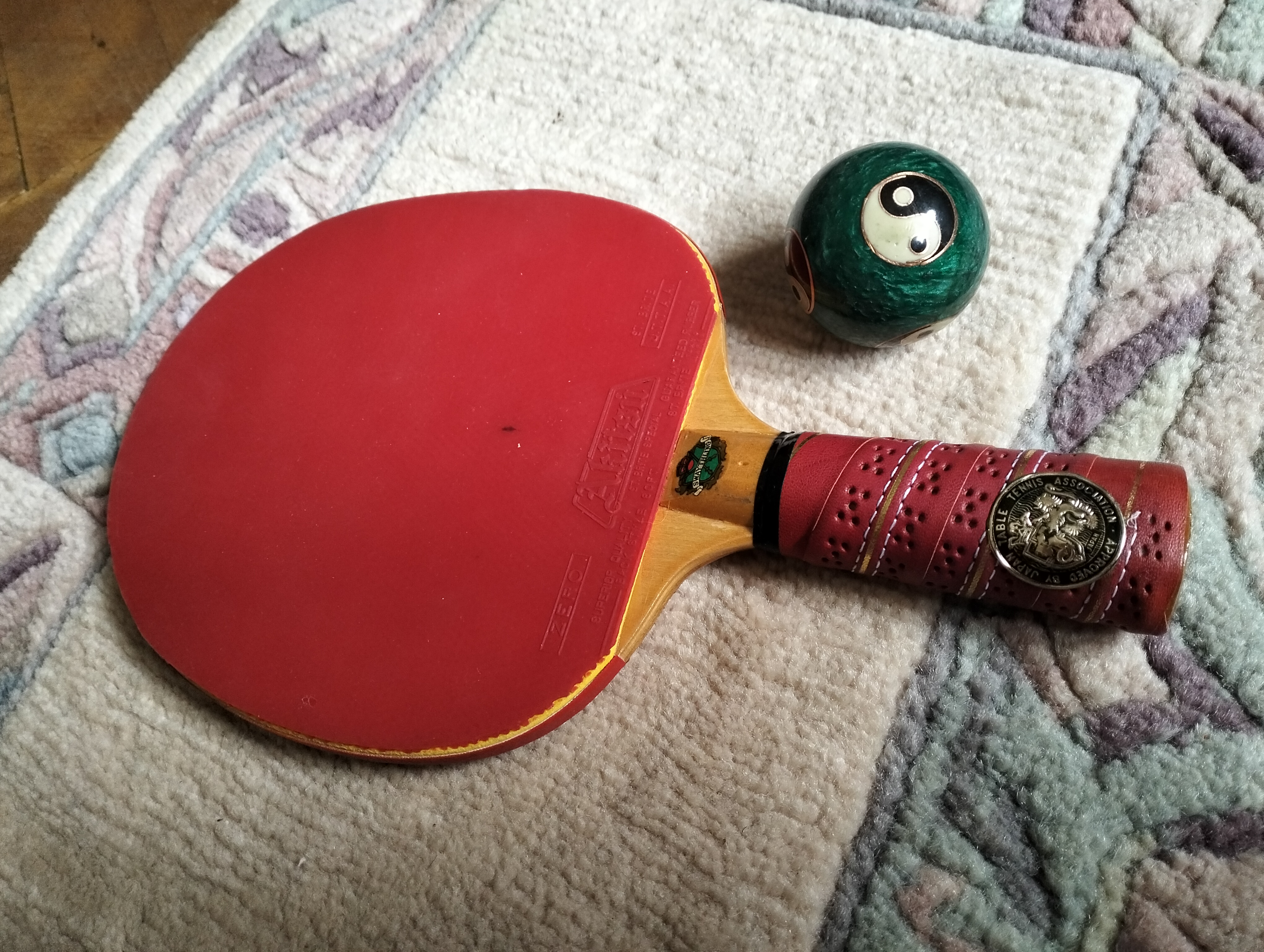 🏓 Swaythling Vintage Racket with Akitsu Zero Rubber (Japan, c. 1965–1975)