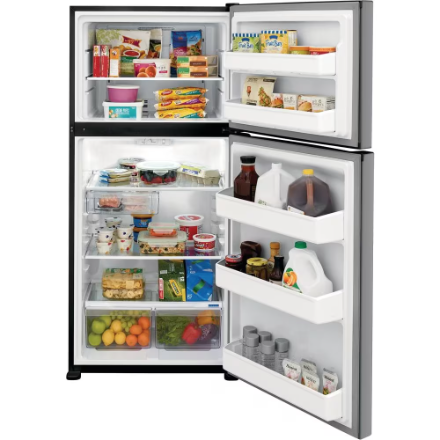 Frigidaire FFTR1835VS 30-inch W 18 Cu. Ft. Top Freezer Refrigerator in Stainless Steel