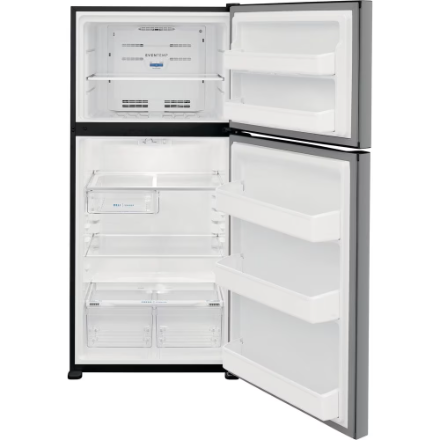 Frigidaire FFTR1835VS 30-inch W 18 Cu. Ft. Top Freezer Refrigerator in Stainless Steel