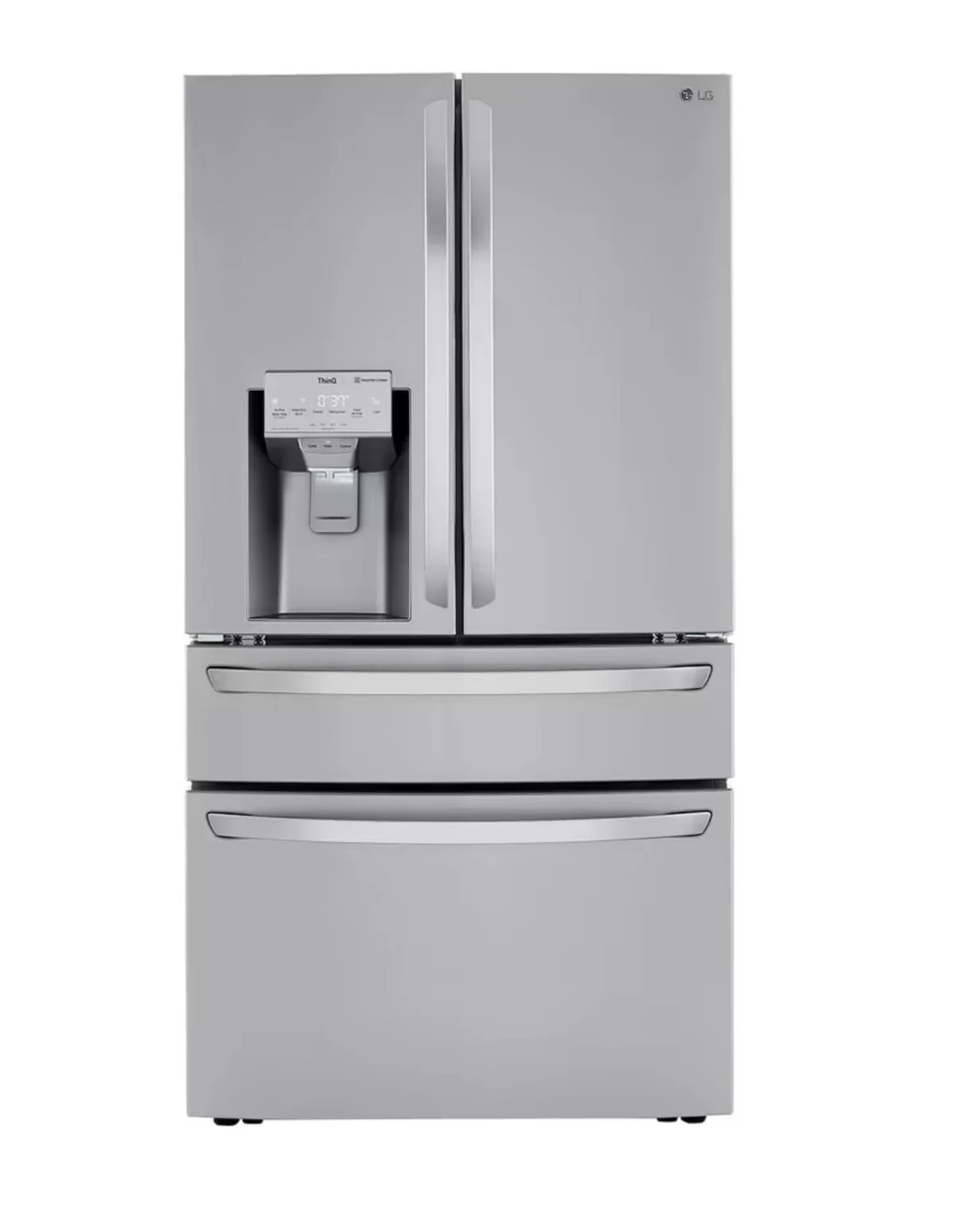 LG 36 in. 30 cu ft. LRMXS3006S Smart French Door Refrigerator with Craft Ice and Full-Convert Drawer 