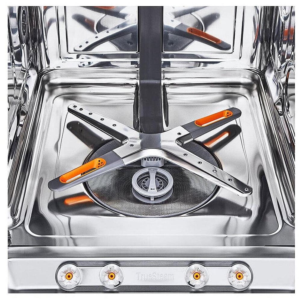 LG 24" LDPS6762S 24" 44dBA Top Control Smart Dishwasher with Adjustable 3rd Rack, Hard Food Disposer, QuadWash Pro with TrueSteam® Cleaning