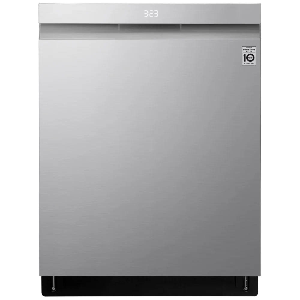 LG 24" LDPS6762S 24" 44dBA Top Control Smart Dishwasher with Adjustable 3rd Rack, Hard Food Disposer, QuadWash Pro with TrueSteam® Cleaning