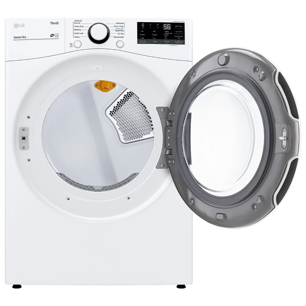 LG 27" DLG3601W 7.4 cu.ft. Smart Gas Dryer with AI and Wi-Fi in White, Stackable - ENERGY STAR®