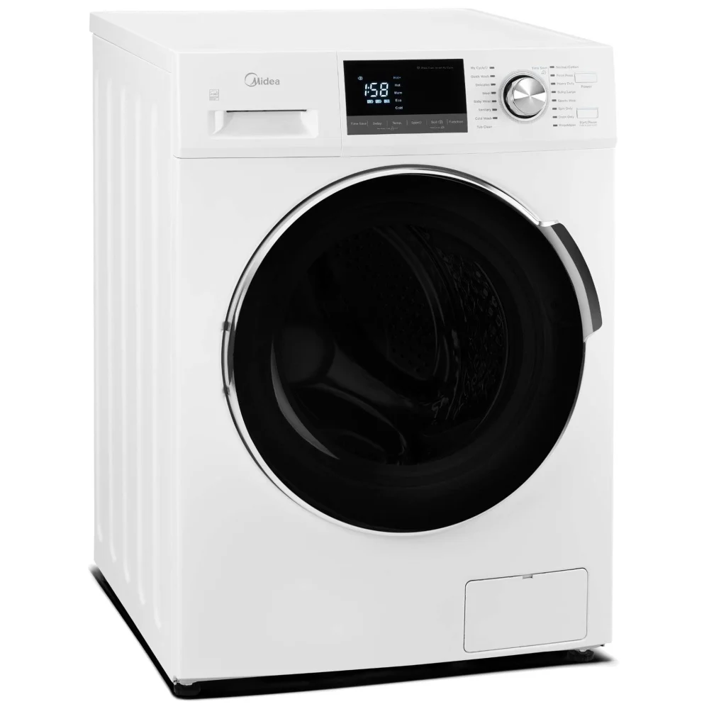 24" Midea MLH27N5AWWC Front Load Washer, ENERGY STAR Certified, 3.1 cu. ft. 