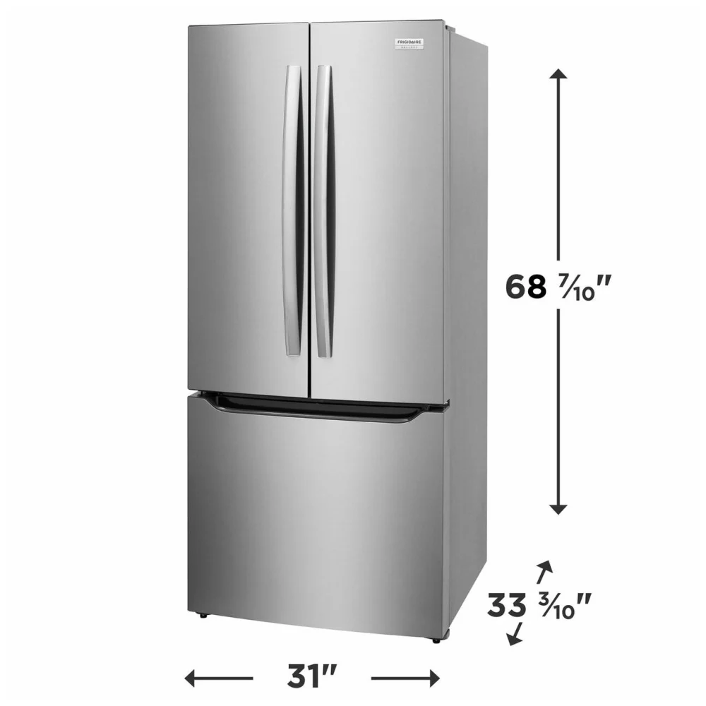 30-inch Frigidaire Gallery GRFN2023AF 20 Cu. Ft. French Door Refrigerator with internal water dispenser in Smudge-Proof Stainless Steel - ENERGY STAR®