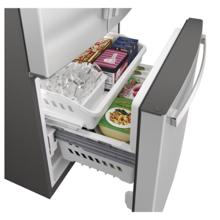 GE  GNE25DYRKFS  33-inch French Door Refrigerator  24.8 cu.ft.  Fingerprint Resistant Standard Depth in Stainless Steel
