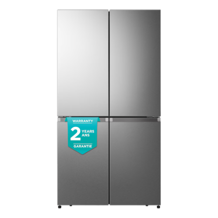 Hisense RQ22A4CSD 36in Counter Depth 4-Door Refrigerator 21.5 cu ft. Stainless Steel  with Triple-Zone Function
