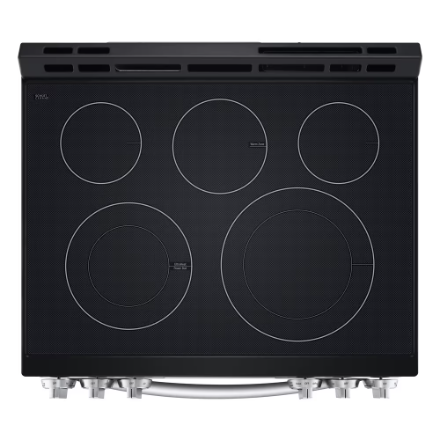 LG LSEL633CF Convection Electric Slide-in Range  6.3 cu. ft. Smudge Resistant Stainless Steel Smart Wi-Fi Enabled Fan with Air Fry and EasyClean