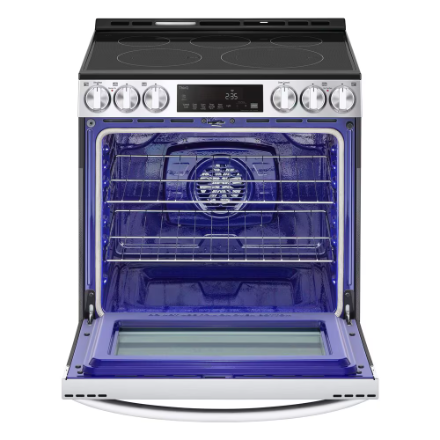 LG LSEL633CF Convection Electric Slide-in Range  6.3 cu. ft. Smudge Resistant Stainless Steel Smart Wi-Fi Enabled Fan with Air Fry and EasyClean