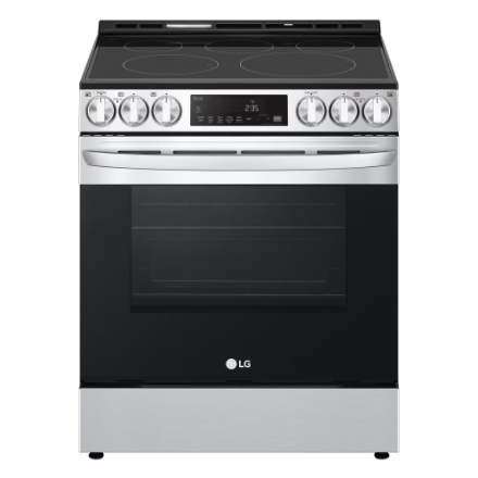 LG LSEL633CF Convection Electric Slide-in Range  6.3 cu. ft. Smudge Resistant Stainless Steel Smart Wi-Fi Enabled Fan with Air Fry and EasyClean