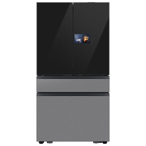 Samsung RF90F29BECRAA 36" 28.6 Cu. Ft. French Door Smart Refrigerator with 9" AI Home Screen  w/ Water Dispenser - SS