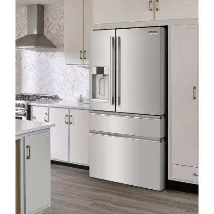 Frigidaire Professional PRMC2285AF 36-inch W 21.4 Cu. Ft. Counter-Depth 4-Door French Door Refrigerator in Smudge-Proof Stainless Steel - ENERGY STAR®